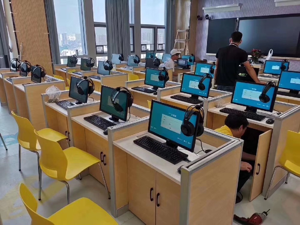 升降屏风考试桌